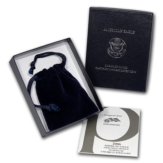 OGP Box & COA - 2006 1/2 oz Burnished Platinum Eagle Coin OGP Box & COA - 2006 1/2 oz Burnished Platinum Eagle Coin